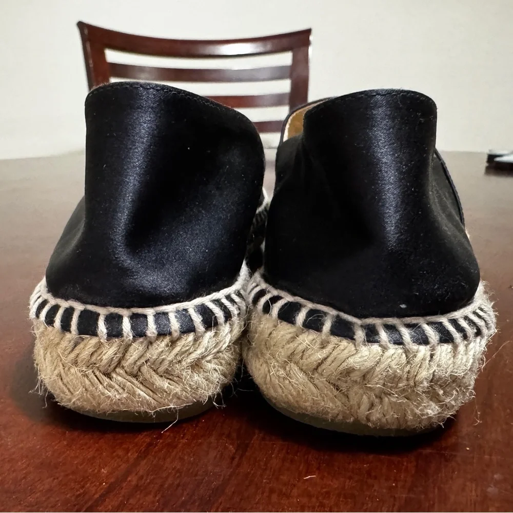 CHANEL Black Canvas Espadrilles - Picture 4 of 7